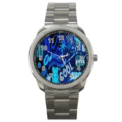 Really Cool Blue, Unique Blue Sport Metal Watch by nateshop