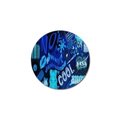 Really Cool Blue, Unique Blue Golf Ball Marker (4 Pack) by nateshop