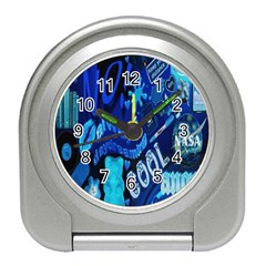 Really Cool Blue, Unique Blue Travel Alarm Clock by nateshop