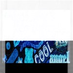 Really Cool Blue, Unique Blue Rectangular Jigsaw Puzzl Front