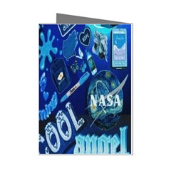 Really Cool Blue, Unique Blue Mini Greeting Cards (pkg Of 8) by nateshop