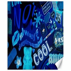 Really Cool Blue, Unique Blue Canvas 16  X 20  by nateshop