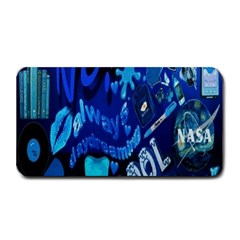 Really Cool Blue, Unique Blue Medium Bar Mat by nateshop