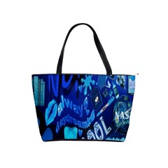 Really Cool Blue, Unique Blue Classic Shoulder Handbag by nateshop