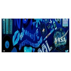 Really Cool Blue, Unique Blue Banner And Sign 8  X 4  by nateshop