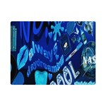 Really Cool Blue, Unique Blue Premium Plush Fleece Blanket (Mini) 35 x27  Blanket Front