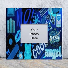 Really Cool Blue, Unique Blue White Wall Photo Frame 5  X 7  by nateshop