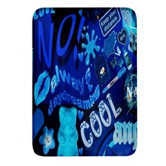 Really Cool Blue, Unique Blue Rectangular Glass Fridge Magnet (4 Pack) by nateshop