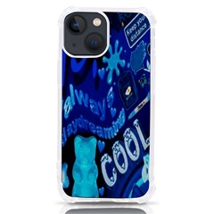 Really Cool Blue, Unique Blue Iphone 13 Mini Tpu Uv Print Case by nateshop