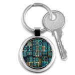 Texture, Pattern, Abstract, Colorful, Digital Art Key Chain (Round) Front