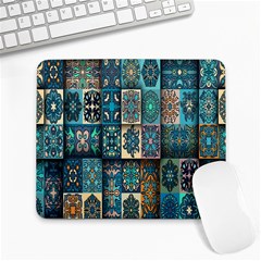 Texture, Pattern, Abstract, Colorful, Digital Art Large Mousepad by nateshop