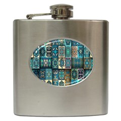 Texture, Pattern, Abstract, Colorful, Digital Art Hip Flask (6 Oz) by nateshop