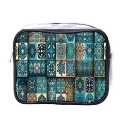 Texture, Pattern, Abstract, Colorful, Digital Art Mini Toiletries Bag (one Side) by nateshop