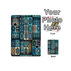 Texture, Pattern, Abstract, Colorful, Digital Art Playing Cards 54 Designs (mini) by nateshop