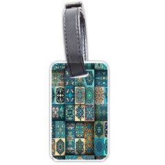 Texture, Pattern, Abstract, Colorful, Digital Art Luggage Tag (one Side) by nateshop