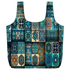 Texture, Pattern, Abstract, Colorful, Digital Art Full Print Recycle Bag (xl) by nateshop