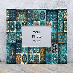 Texture, Pattern, Abstract, Colorful, Digital Art White Wall Photo Frame 5  X 7  by nateshop