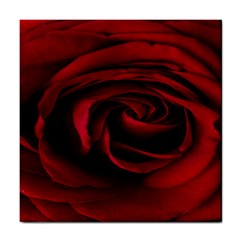 Rose Maroon Tile Coaster by nateshop