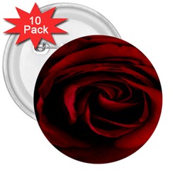 Rose Maroon 3  Buttons (10 Pack)  by nateshop