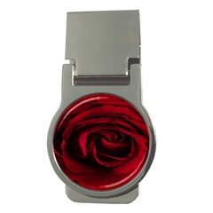 Rose Maroon Money Clips (round)  by nateshop