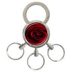 Rose Maroon 3-ring Key Chain by nateshop