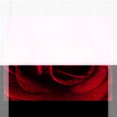 Rose Maroon Rectangular Jigsaw Puzzl by nateshop