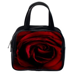 Rose Maroon Classic Handbag (one Side) by nateshop