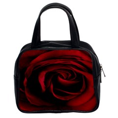 Rose Maroon Classic Handbag (two Sides) by nateshop