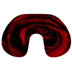 Rose Maroon Travel Neck Pillow by nateshop