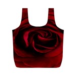 Rose Maroon Full Print Recycle Bag (M) Front