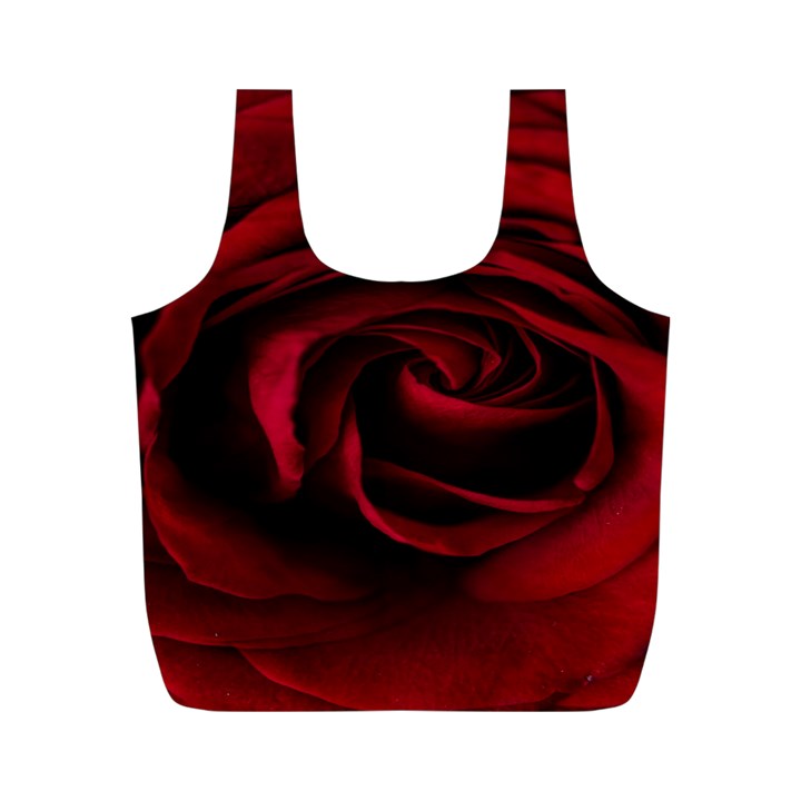 Rose Maroon Full Print Recycle Bag (M)