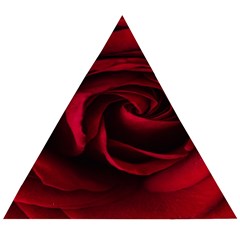 Rose Maroon Wooden Puzzle Triangle by nateshop