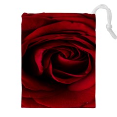 Rose Maroon Drawstring Pouch (4xl) by nateshop