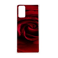 Rose Maroon Samsung Galaxy Note 20 Tpu Uv Case by nateshop