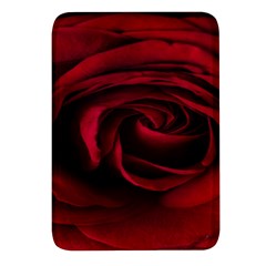 Rose Maroon Rectangular Glass Fridge Magnet (4 Pack)