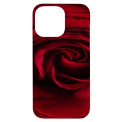 Rose Maroon Iphone 14 Pro Max Black Uv Print Case by nateshop