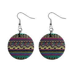 Aztec Design Mini Button Earrings by nateshop