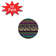 Aztec Design 1  Mini Buttons (10 Pack)  by nateshop