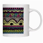 Aztec Design White Mug Right