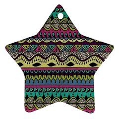 Aztec Design Ornament (star)