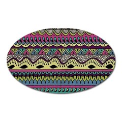 Aztec Design Oval Magnet by nateshop