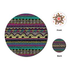 Aztec Design Playing Cards Single Design (round)