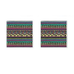 Aztec Design Cufflinks (square) by nateshop