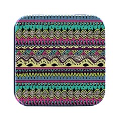 Aztec Design Square Metal Box (black) by nateshop