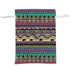 Aztec Design Lightweight Drawstring Pouch (xl) by nateshop