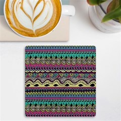 Aztec Design Uv Print Square Tile Coaster  by nateshop