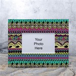 Aztec Design White Tabletop Photo Frame 4 x6  Front