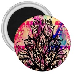 Aztec Flower Galaxy 3  Magnets by nateshop