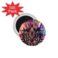 Aztec Flower Galaxy 1 75  Magnets (100 Pack)  by nateshop