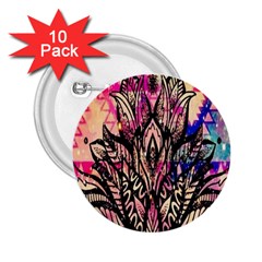 Aztec Flower Galaxy 2 25  Buttons (10 Pack)  by nateshop